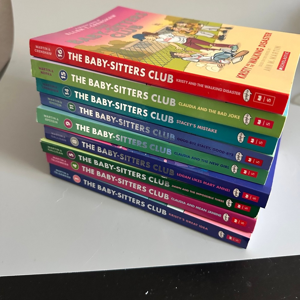 Baby-Sitters Club Graphic Novel Lot 9 Books Scholastic Graphix Ann M Martin Kids